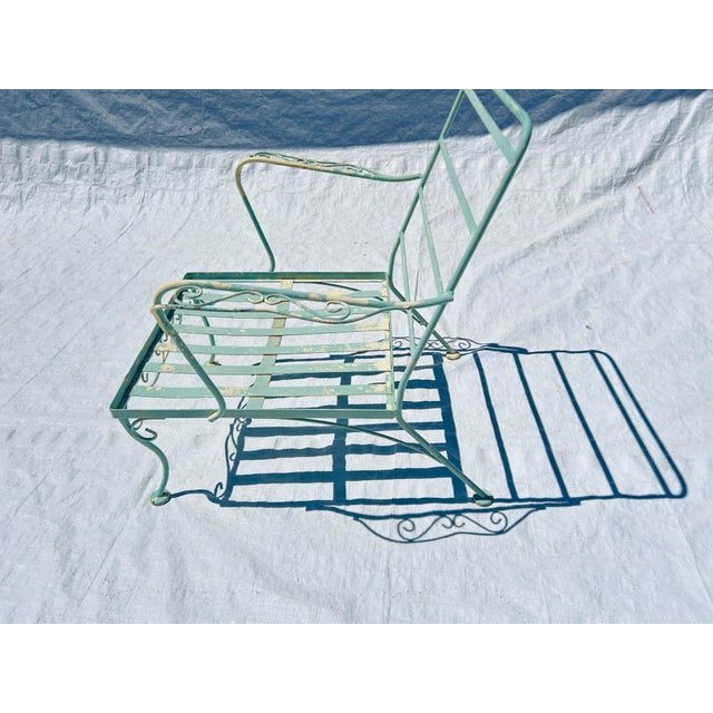 Mid-Century Modern 70s Midcentury Wrought Iron Club Chairs Craft For Sale - Image 3 of 6