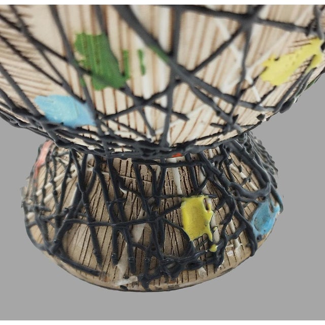 Ceramic Hand Painted Terracotta Vase by F.lli Fanciullacci, 1960 For Sale - Image 7 of 12