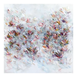 Self-Love Is Luxury - Soft Abstract Floral Landscape Original Artwork by Vè Boisvert
