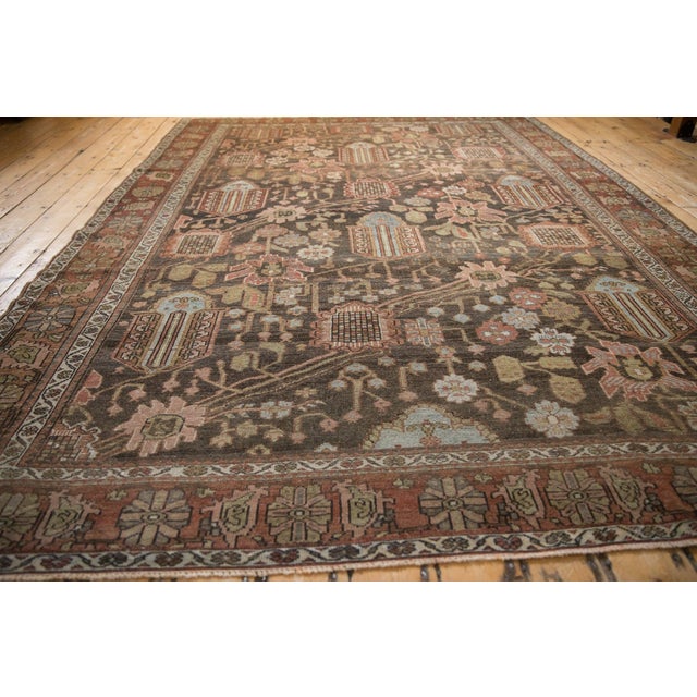 Vintage Distressed Bakhtiari Carpet - 7'4" x 10'3" For Sale In New York - Image 6 of 10
