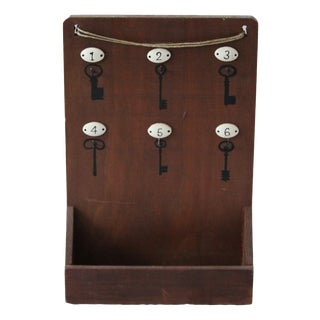 Key Holder Box in Wood and Metal, 2000s For Sale
