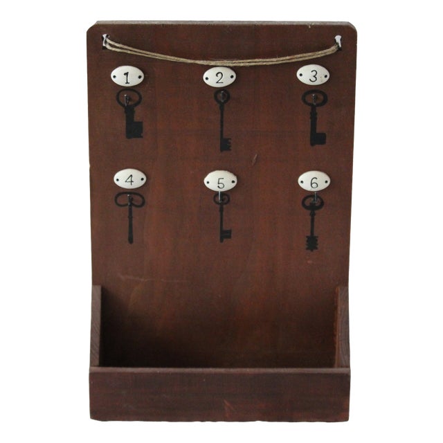Key Holder Box in Wood and Metal, 2000s For Sale
