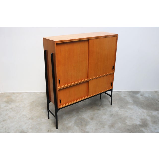 Mid-Century Modern Mid-Century Modern Belgian Highboard by Alfred Hendrickx for Belform, 1958 For Sale - Image 3 of 15