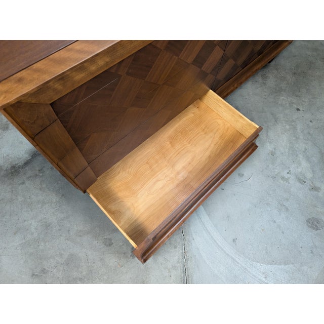 Mid Century Modern Walnut & Mahogany 10-Drawer Dresser, c.1960s For Sale - Image 15 of 18