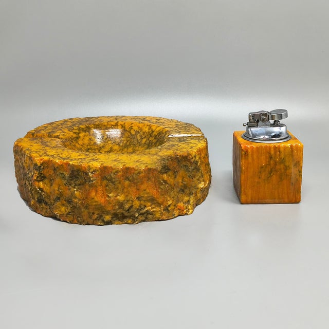 This striking, museum-quality mid-century modern smoking set designed by the renowned italian artisan romano bianchi....