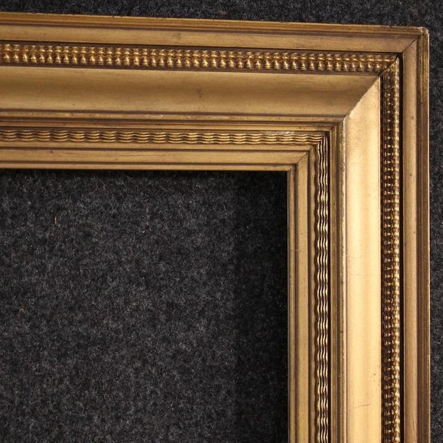 Vintage Italian Gilded Wood and Plaster Frame, 1950 For Sale - Image 11 of 14