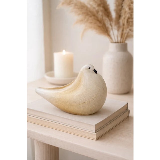 Venice Pigeon Figurine in Golden Glass from Barovier & Toso, 1950s For Sale - Image 12 of 18