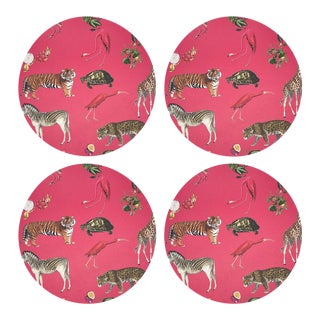 Exotix Cherry, 16" Round Pebble Placemats, Set of 4 For Sale