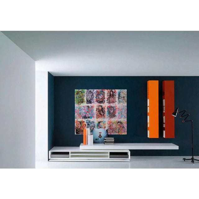 Lawrence & Scott Paige West "Butterfly World" Original Spray-Paint and Acrylic on Aluminum Panel Painting For Sale - Image 4 of 7