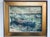 Cornflower Blue 1970s M Morton Nautical Impressionist Signed Oil on Canvas For Sale - Image 8 of 9