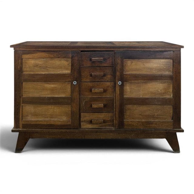 Wood Reconstruction-Era Buffet by René Gabriel, 1940s For Sale - Image 7 of 7