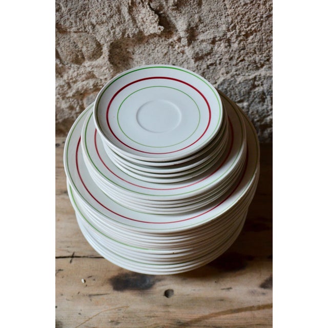 Blue French Tableware Set, 1940s, Set of 37 For Sale - Image 8 of 13