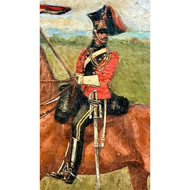 English 19th Century Portrait of a British Cavalry Officer For Sale - Image 3 of 12