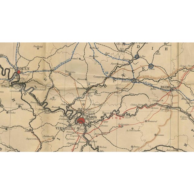 Franco-Prussian War Campaign Map of France and Germany, 1871 For Sale - Image 12 of 14
