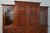 Wood Mahogany Large 3 Section Tv Entertainment Bookcase Unit For Sale - Image 7 of 12
