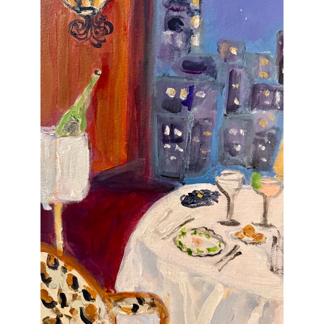 Impressionist The Best Table in Town ...A Lovely Starlight Dinner .. For Sale - Image 3 of 4