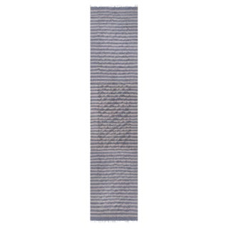 Textural Stripe Modern Goat Hair Runner by Doris Leslie Blau For Sale