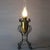 Antique Arts & Crafts Wrought Iron Table Lamp & Hand Painted Shade, C1910 For Sale - Image 13 of 15
