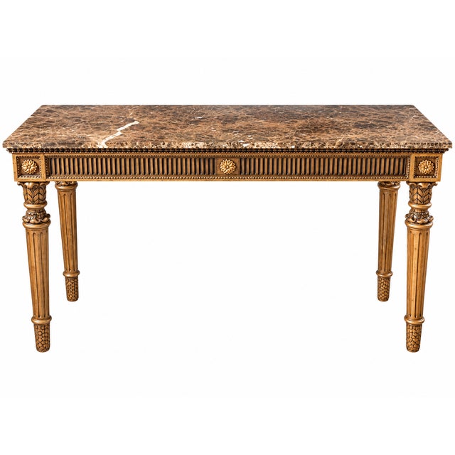 20th Century Neoclassical-Style Console Table For Sale - Image 4 of 7