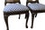 The seats have been upholstered in a fresh blue geometric lattice fabric that provides a crisp, updated contrast to the...