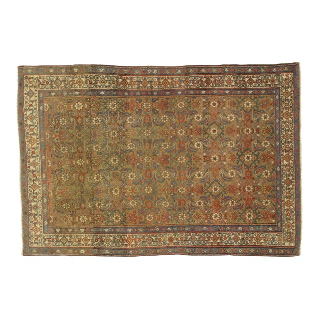 Early 20th Century Antique Persian Ferahan Rug - 4′5″ × 6′7″ For Sale