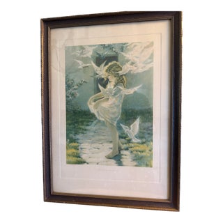 The Winged Aureole, Lovely Vintage Print, by Bessie Pease Gutmann For Sale