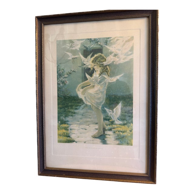The Winged Aureole, Lovely Vintage Print, by Bessie Pease Gutmann For Sale