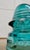 Vintage Hemingray 19 Aqua Teal Glass Insulator For Sale - Image 4 of 12