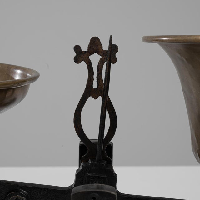 19th Century 19th Century French Iron & Brass Scale For Sale - Image 5 of 18