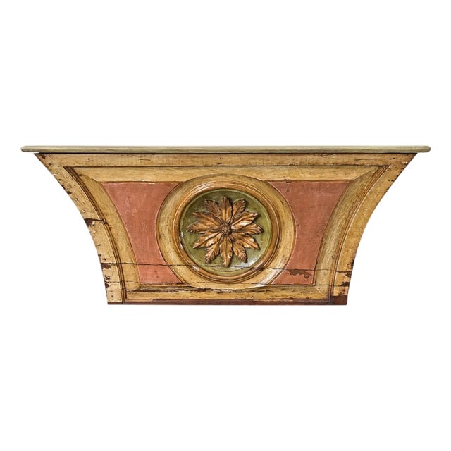 Portuguese 18th Century Painted and Gilt Wall Console For Sale