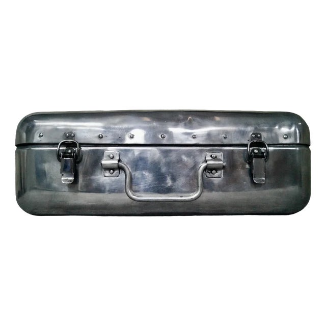 Vintage Aluminium First Aid Box, 1940s For Sale