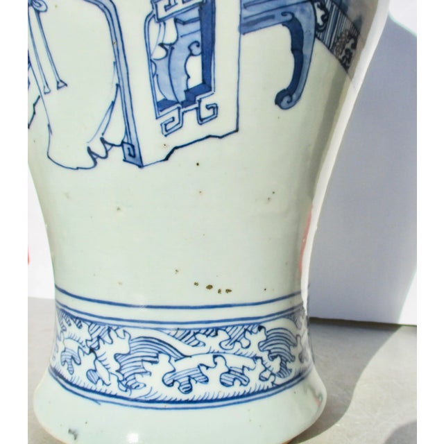 Antique Chinese Kangxi Balaster Vase For Sale - Image 10 of 11