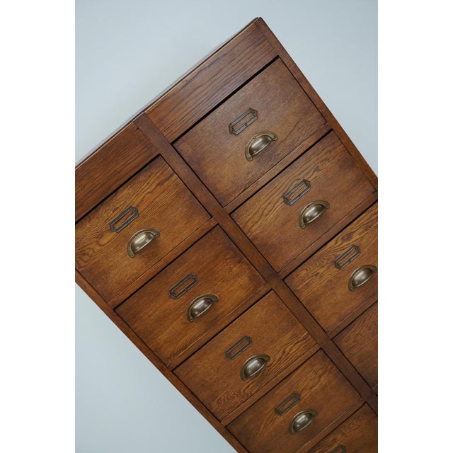 Vintage Dutch Oak Apothecary, 1930s For Sale - Image 13 of 16