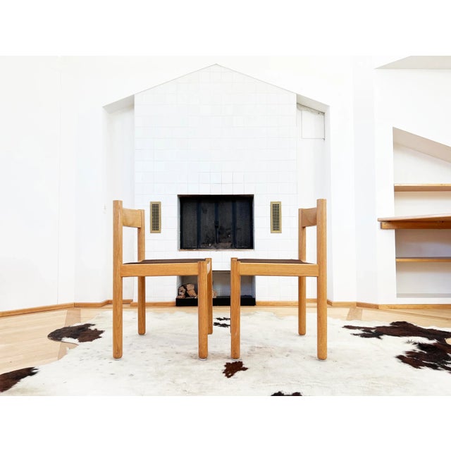 Wood 1963 Robert and Trix Haussmann Oak Dining Chairs - Set of 6 For Sale - Image 7 of 10