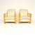 A very stylish and extremely well made pair of Swedish Art Deco armchairs in leather and satin birch. They were recently...