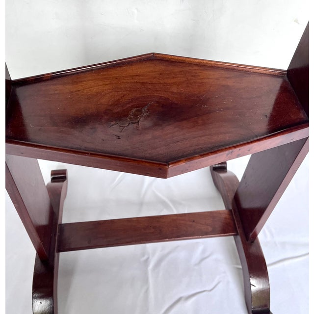 Vintage Mahogany Two-Tier Drink Table For Sale - Image 14 of 18