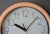 1980s Postmodern Memphis Style Pastel Orange Wall Clock For Sale - Image 4 of 8