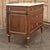 Antique French Louis XVI Mahogany Secretary ~ Commode With Carrara Marble For Sale - Image 10 of 15