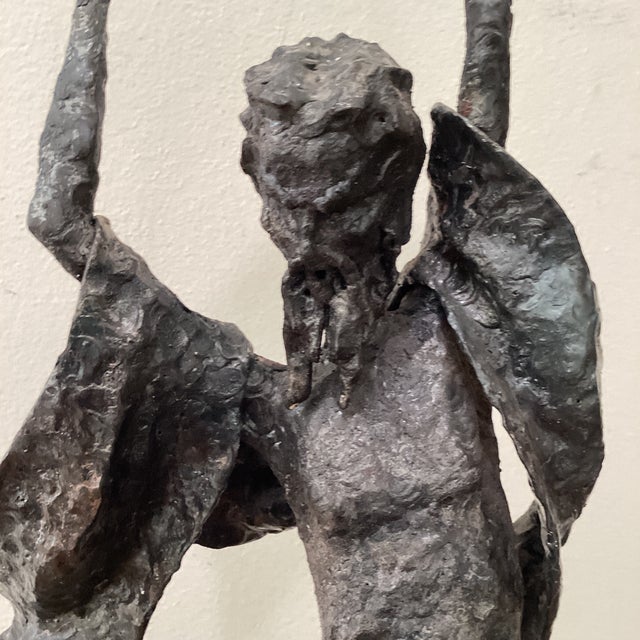 Mid Century Tall Brutalist Welded Steel Sculpture by Henry Gamson For Sale - Image 4 of 12