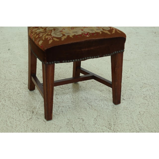 Approx: 100 + Years Old Tack Head Trim Damage Across Bottom As Shown Condition: Size: 17w x 15d x 30h Seat Height: 15.5