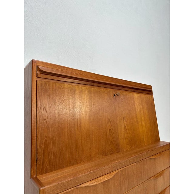 Vintage Danish Teak Secretaire by Erling Torvits for Klim Møbelfabrik, 1960s For Sale - Image 5 of 16