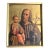 Antique Saint Joseph & Infant Jesus Chromolithograph, Original Nailed Wood Frame, Religious Art For Sale