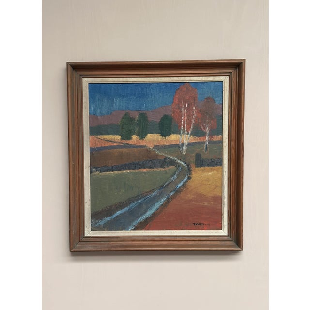 Thure Wahlström, Landscape, 1960s, Oil on Canvas, Framed For Sale - Image 7 of 15