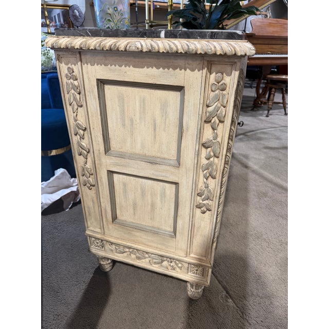 An exquisite statement of Old World elegance, this Hooker Furniture marble top console table masterfully blends classical...