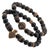 Contemporary Powerful Lion & Diamond Arrow Black Onyx Bracelet Set For Sale - Image 3 of 7