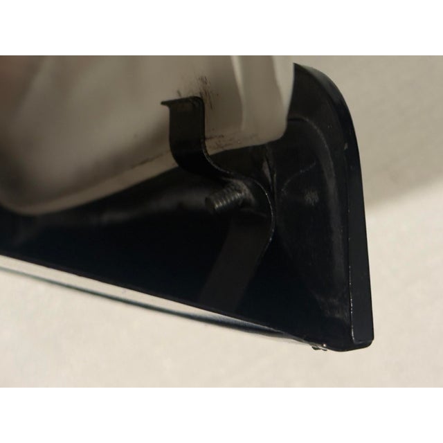 1980s Frosted Glass Clamshell Sconce by Turtle and Crane - René Lalique Art Deco Homage For Sale - Image 10 of 11