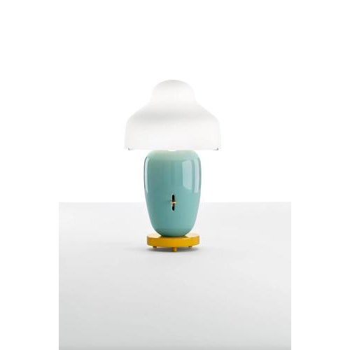 Chinoz Green Ocre Base Table Lamp by Jaime Hayan for Parachilna For Sale - Image 4 of 13