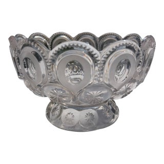 1930s Adams Glass Moon & Stars Bowl/Vase For Sale