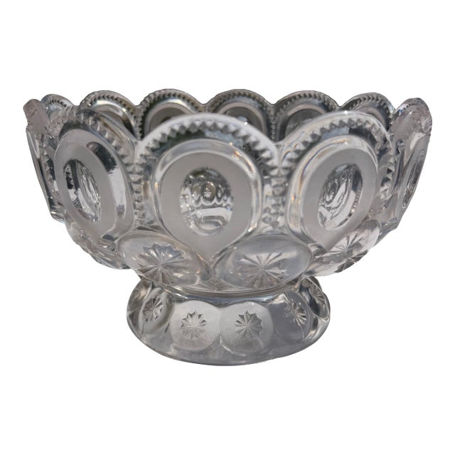 1930s Adams Glass Moon & Stars Bowl/Vase For Sale