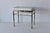 1970s George Koch Style Faux Bamboo Brass Rectangular Padded White Vinyl Seat Vanity Stool Bench Vintage Hollywood Regency For Sale - Image 5 of 17